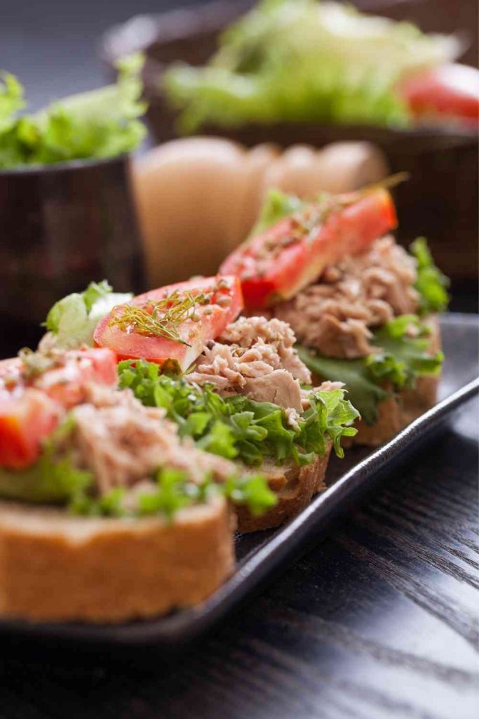 Tuna Fish Cracker Sandwiches