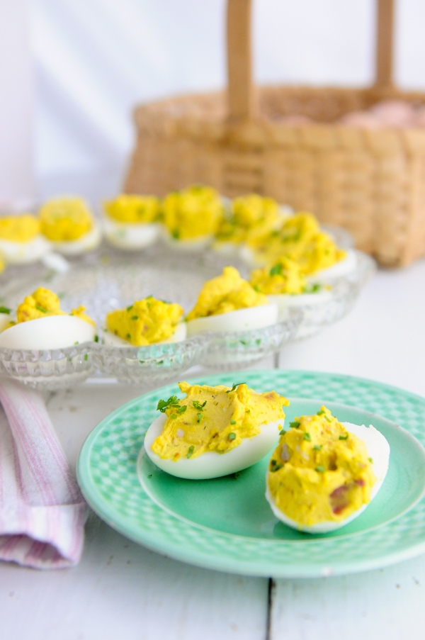 Bacon Blue Cheese Deviled Eggs