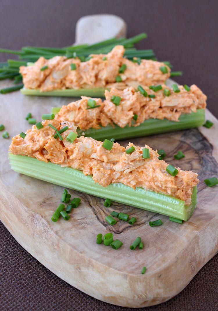 Buffalo Chicken Celery Sticks