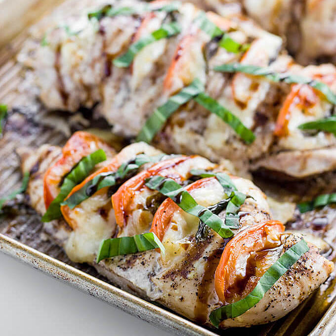 Caprese Hasselback Chicken