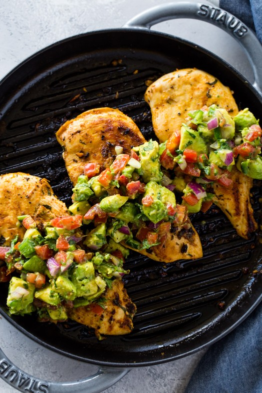 Grilled Chicken With Avocado Salsa