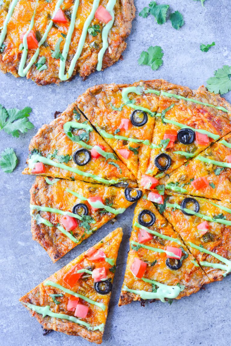 Keto Chicken Crust Taco Pizza