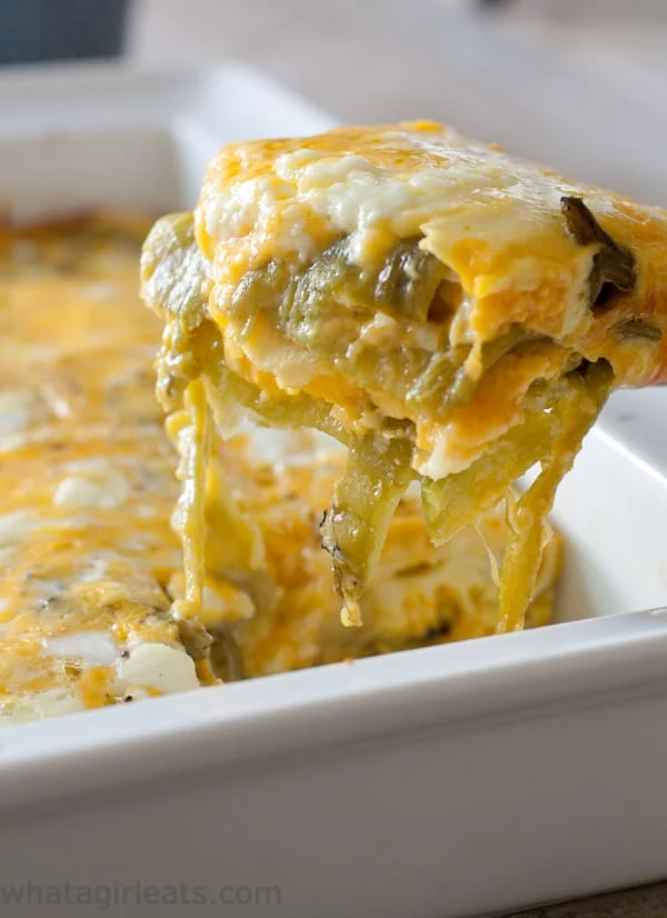 Low Carb Hatch Chile Rellenos Casserole
