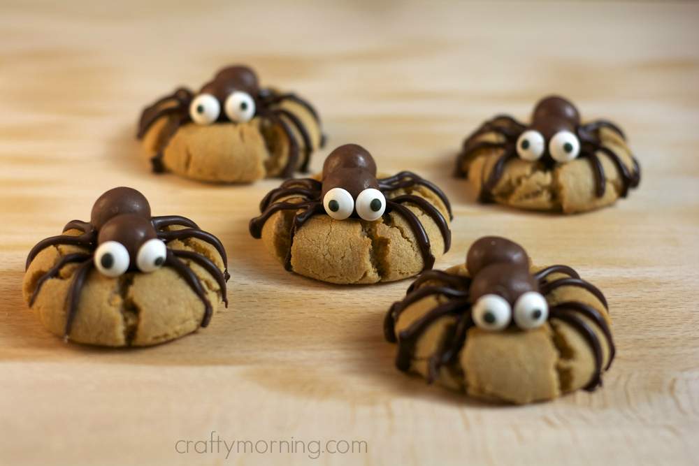 Peanut Butter Spider Cookies