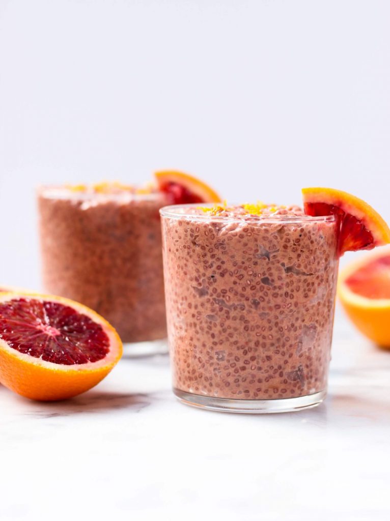 Blood Orange Chia Pudding